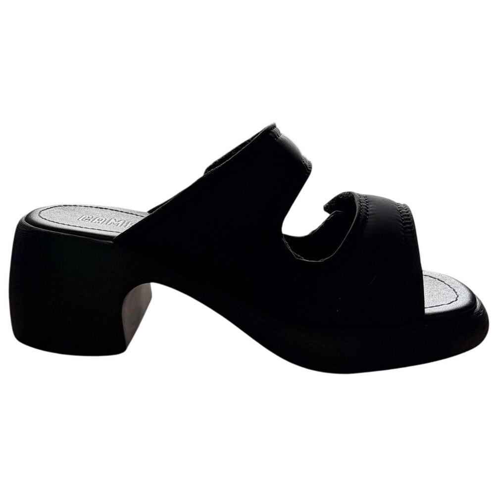 Camper Thelma Black 2 Strap Sandal w/ Block Heel Sz 10 - Picture 3 of 11